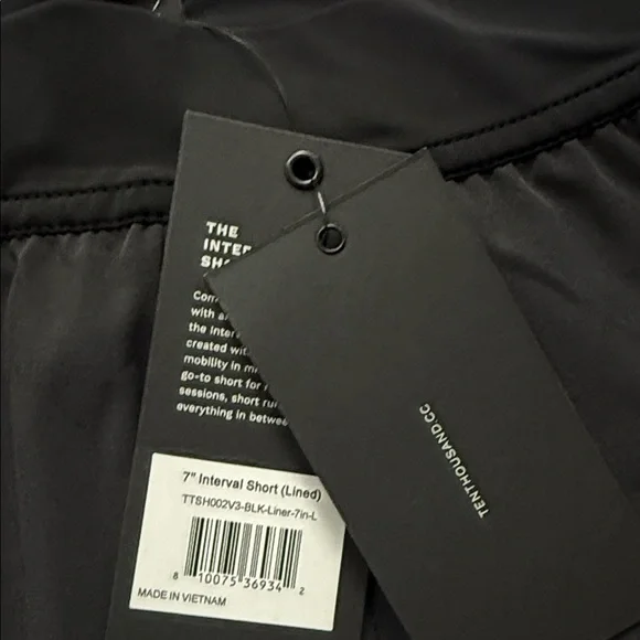 Ten Thousand Men's Charcoal Athletic Shorts - Picture 2 of 11